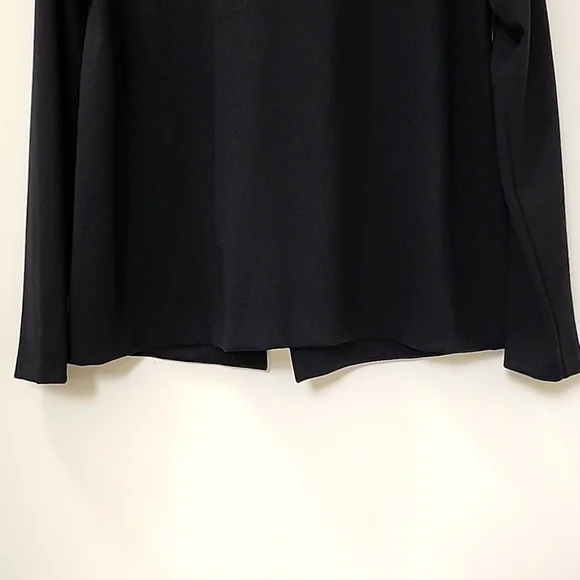 Eileen Fisher preppy Black Drape Open Blazer Office Siren size Small - Picture 12 of 17